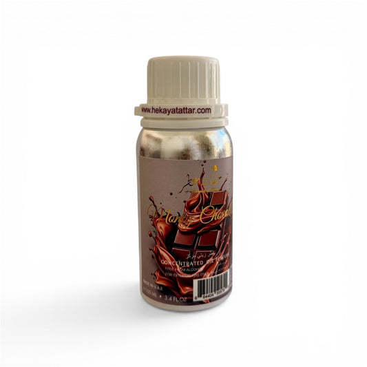 Monty Chocolate by Hekayat Attar bottle on a white background