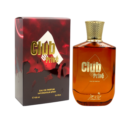 CLUBDE7PRIVE by Hekayat Attar Bottle with packaging on a transparent background