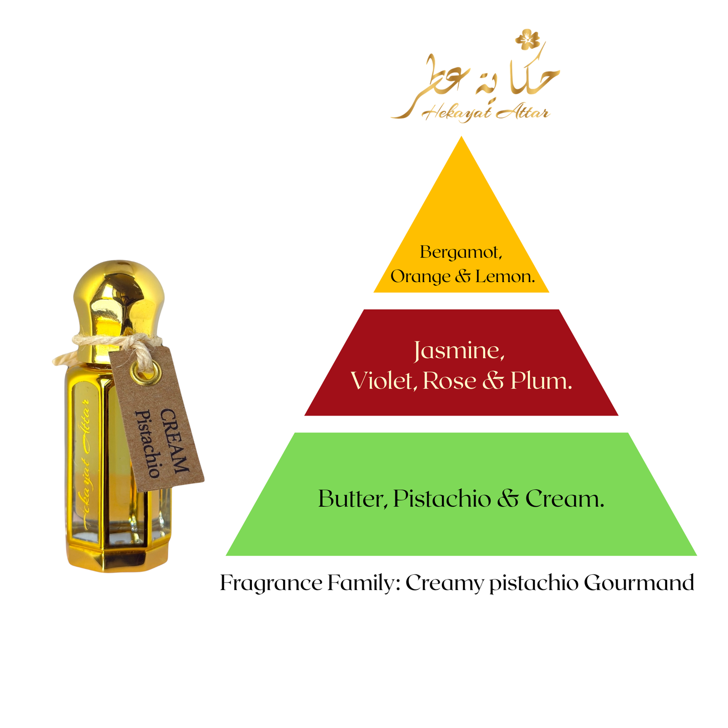CREAM PISTACHIO 12 ML CONC. OIL PERFUME