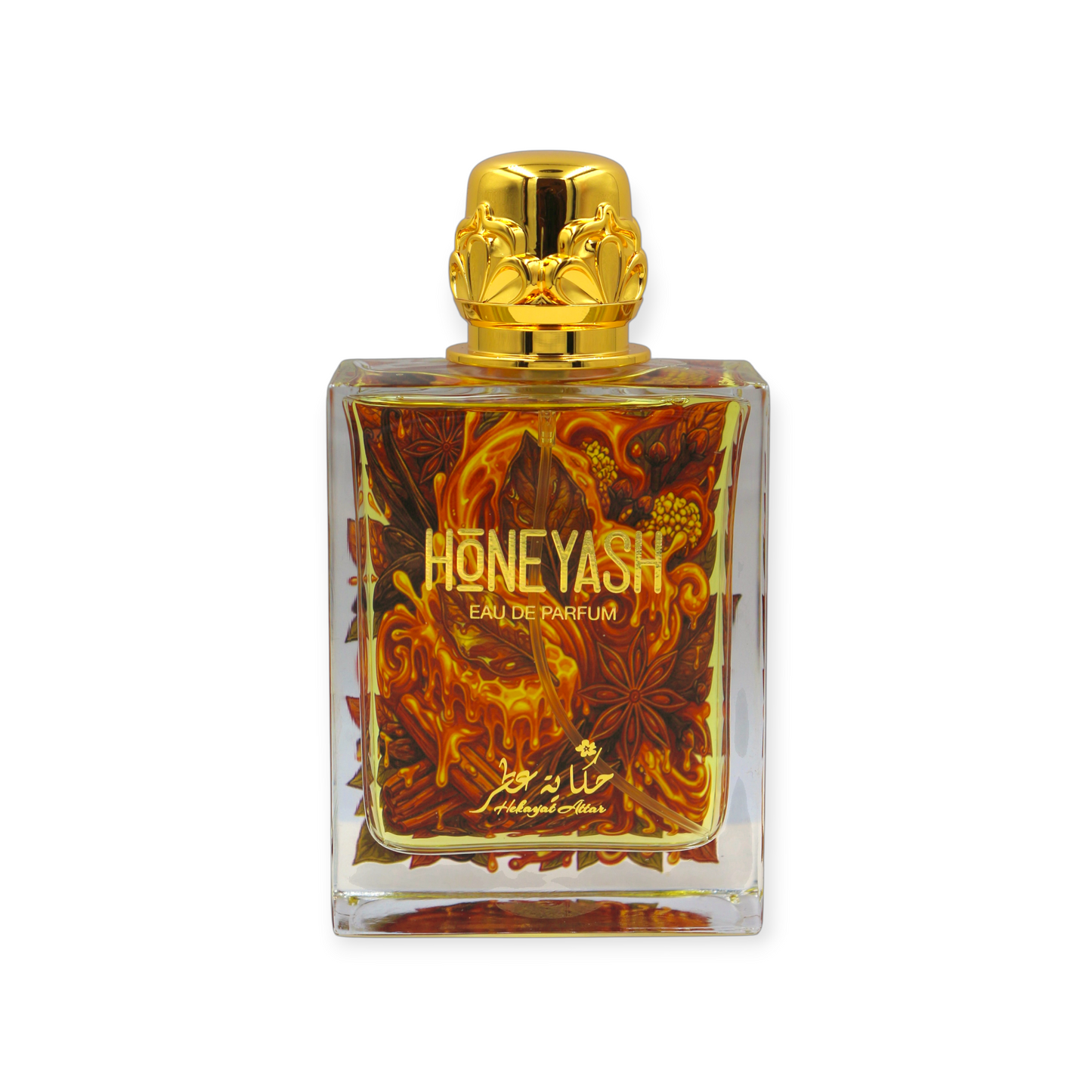 HONEYASH luxury perfume bottle with tobacco honey fragrance notes.