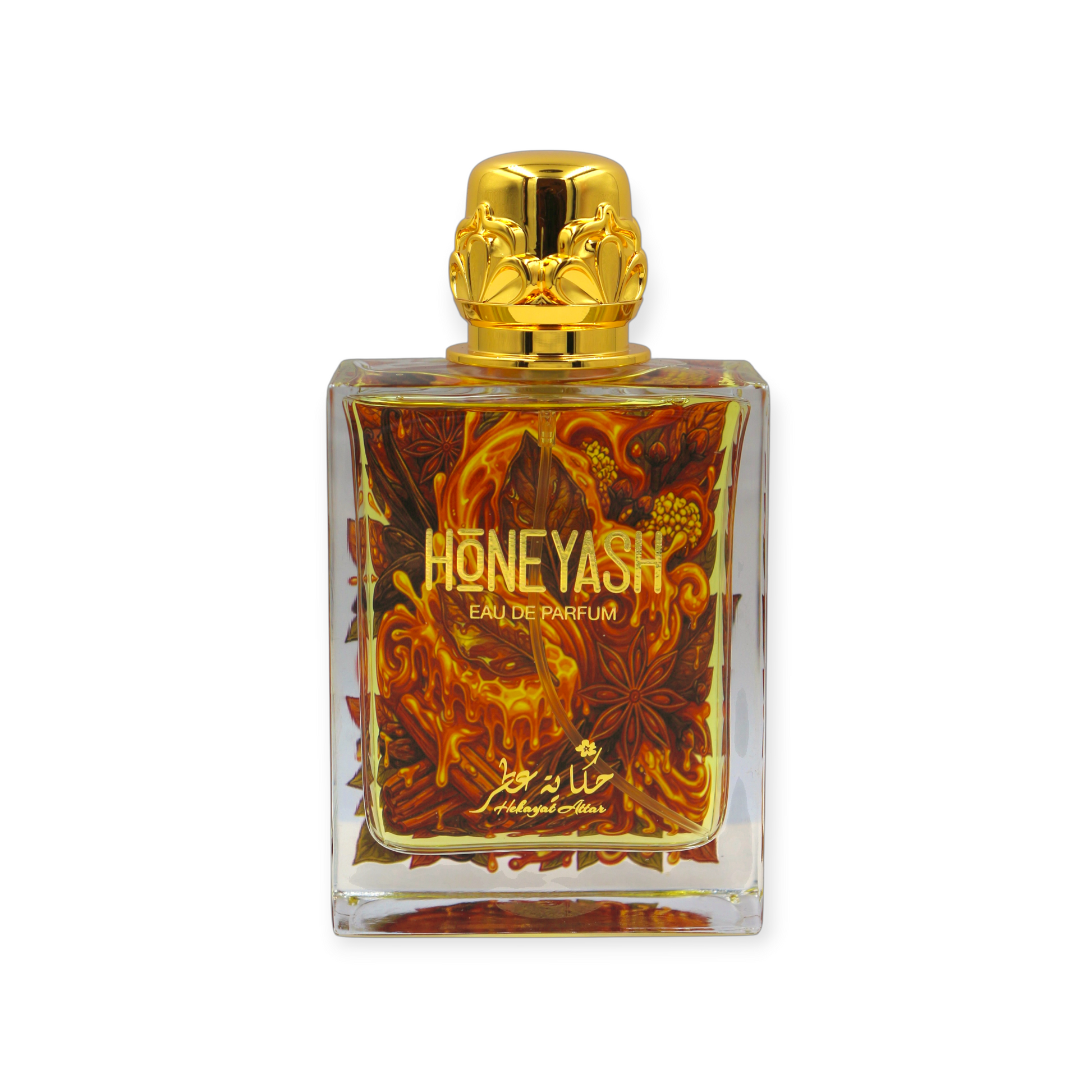 HONEYASH luxury perfume bottle with tobacco honey fragrance notes.