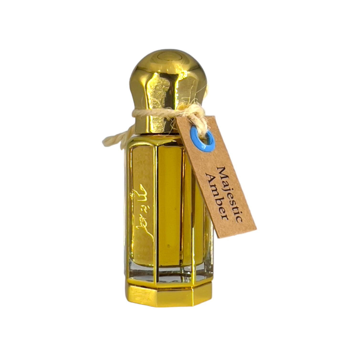 Majestic Amber 12ml Oil Perfume by Hekayat Attar bottle on a white background