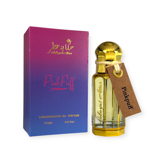 Cherries 12 ml Oil perfume by Hekayat Attar bottle with packaging on a white  background