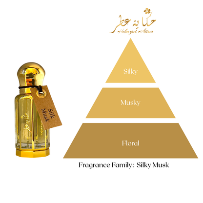 HEKAYAT SILK MUSK 12 ML CONCENTRATED OIL PERFUME