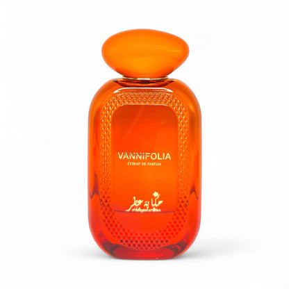 Vannifolia perfume bottle by Hekayat Attar on a white background
