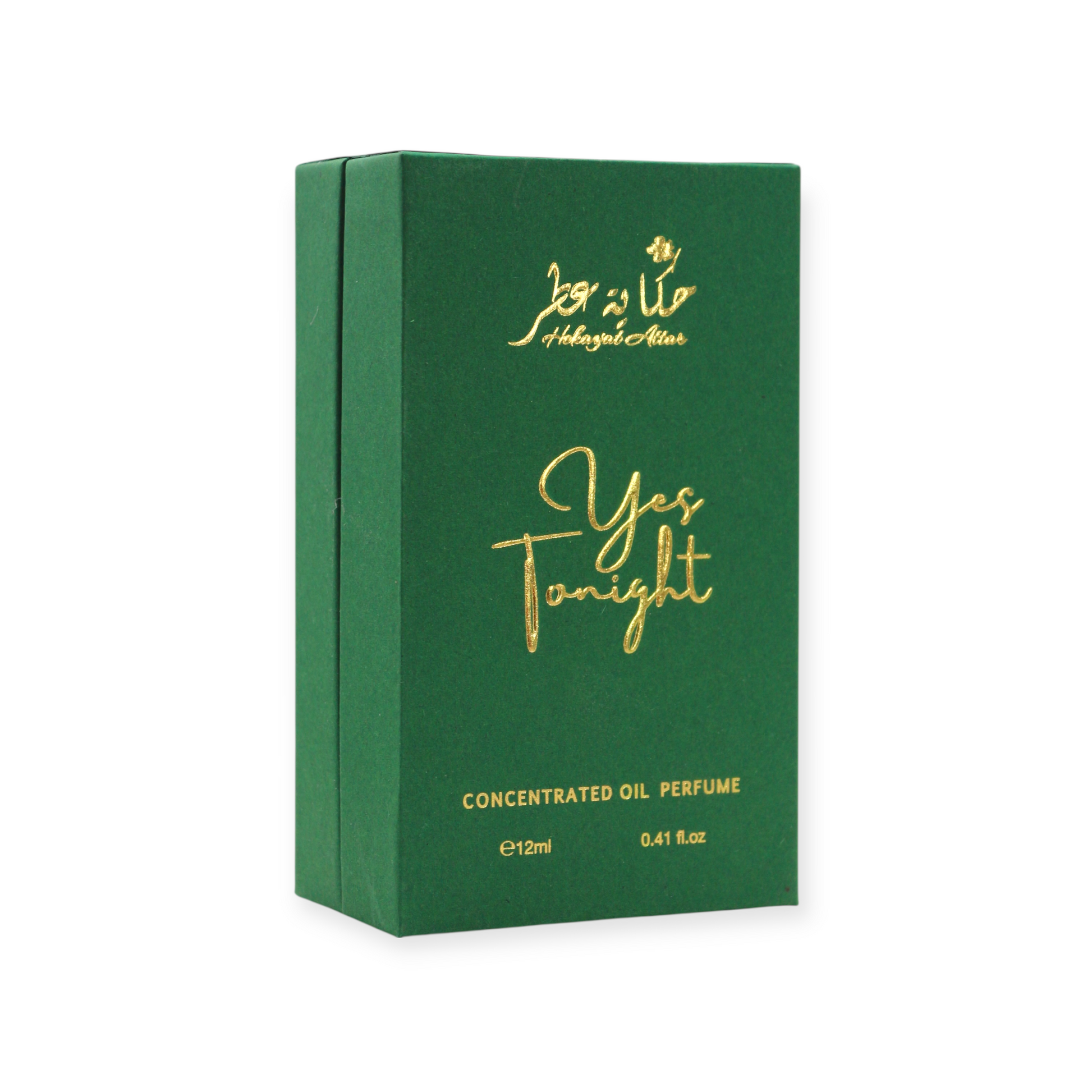 Yes tonight by Hekayat Attar box on a white background